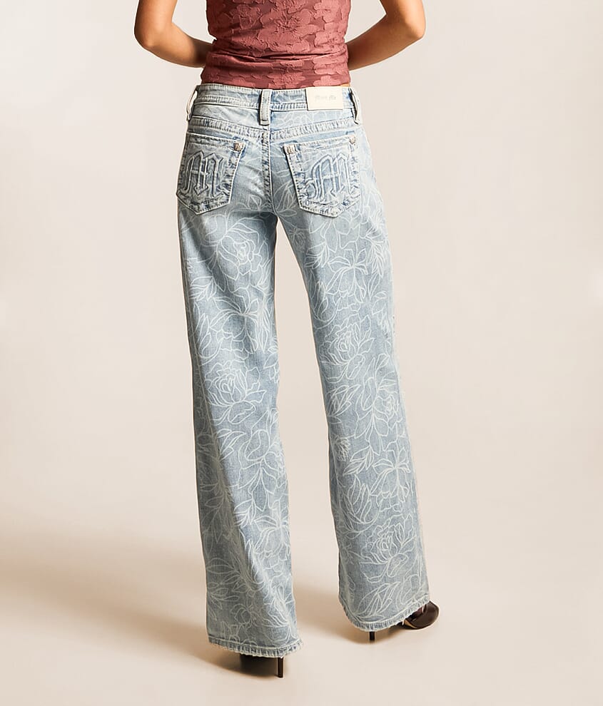 Mid-Rise Wide Leg Stretch Jean - thumbnail 4