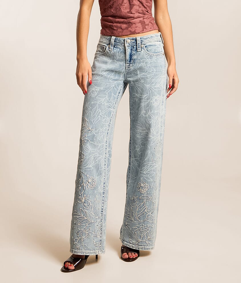 Mid-Rise Wide Leg Stretch Jean - thumbnail 2