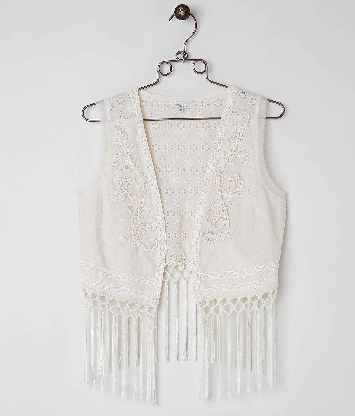 Fringe tweed vest – L'AUBE BLANC