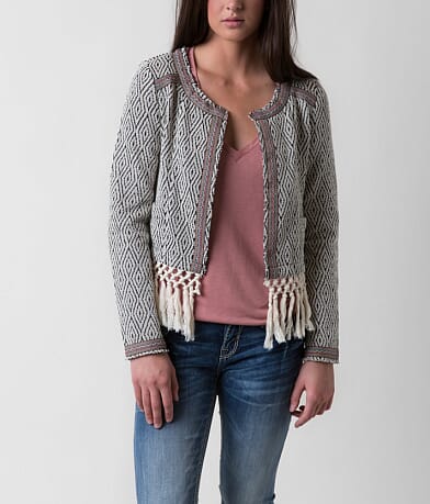 Miss Me Fringe Blazer misc detail 1 view