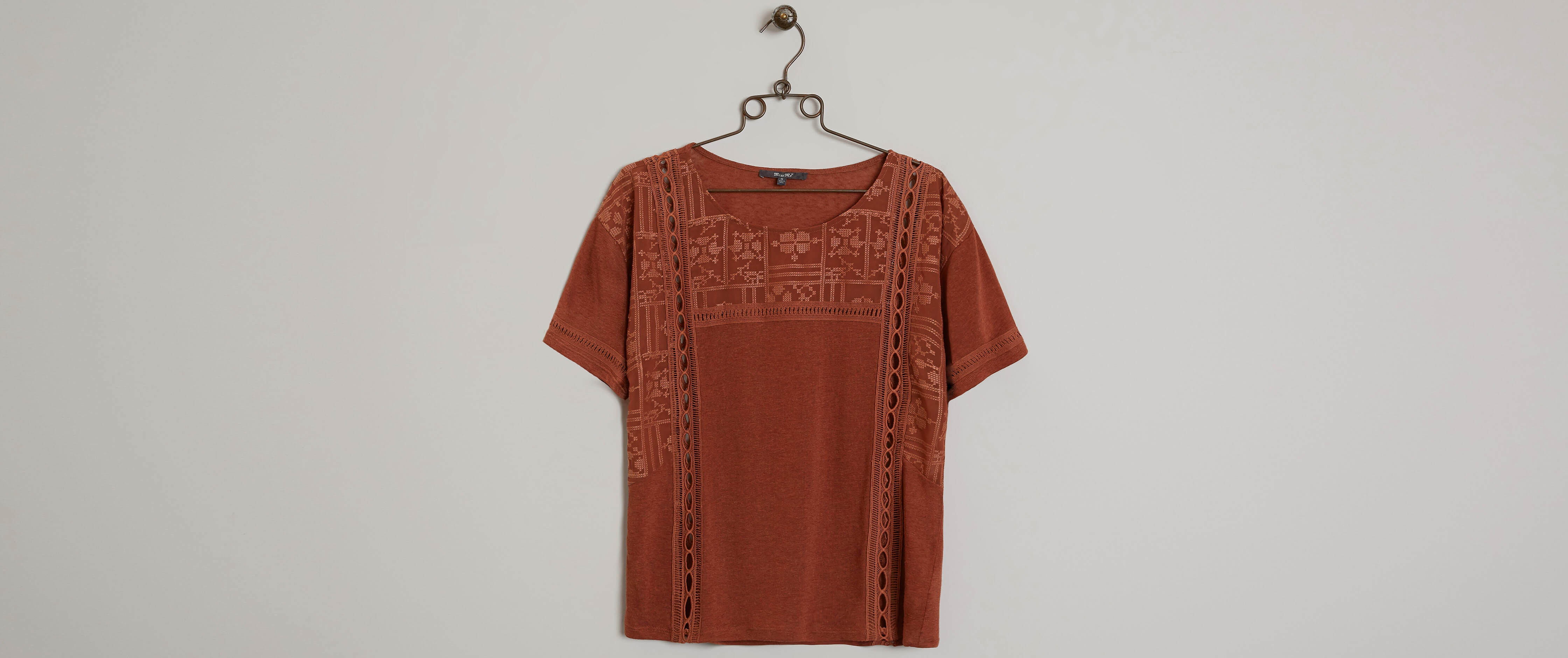 Image of Miss Me Embroidered Top