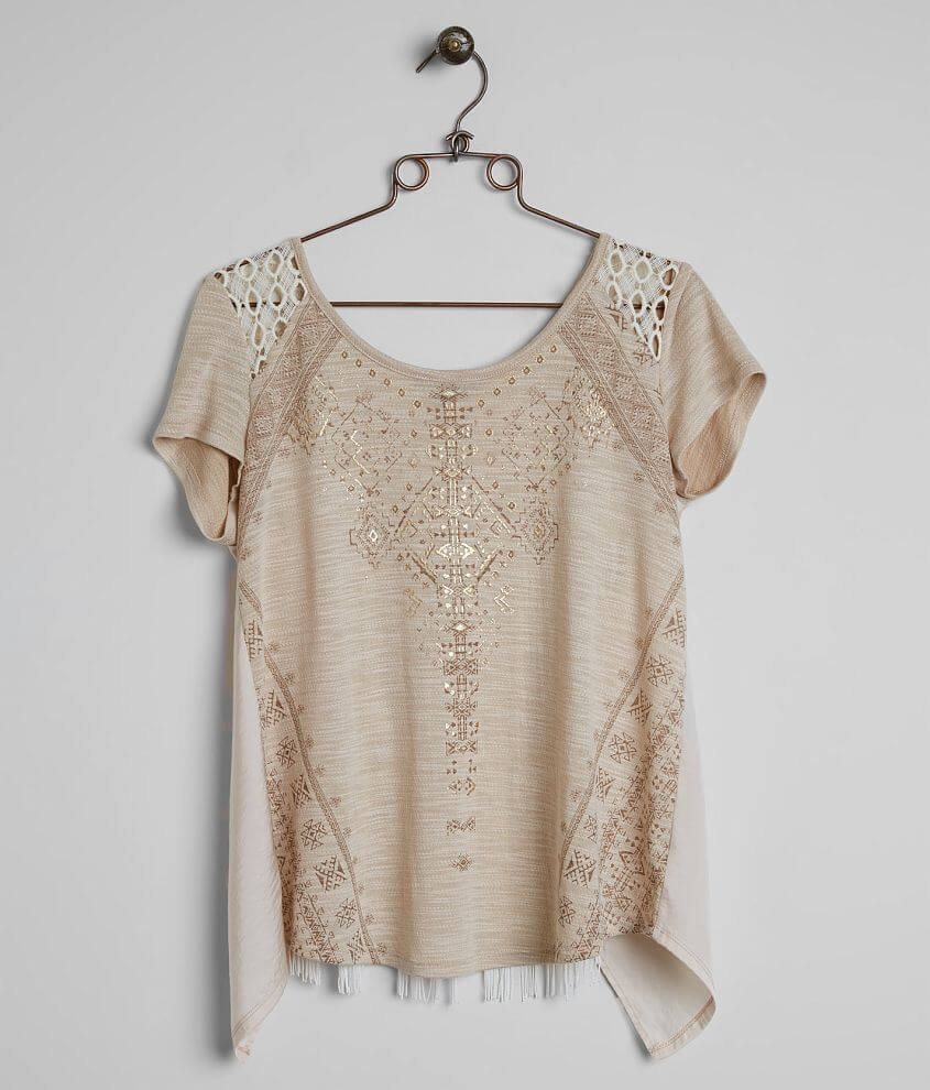 Image of Miss Me Foiled Top