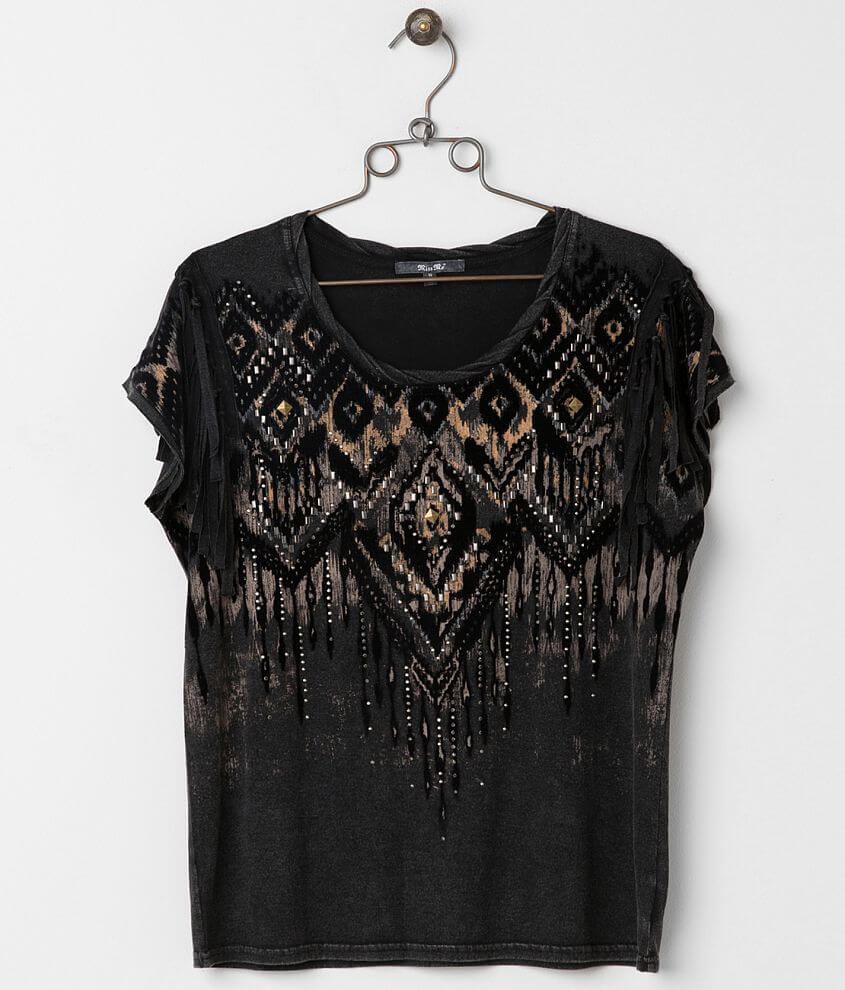 Miss Me Fringe Top front view