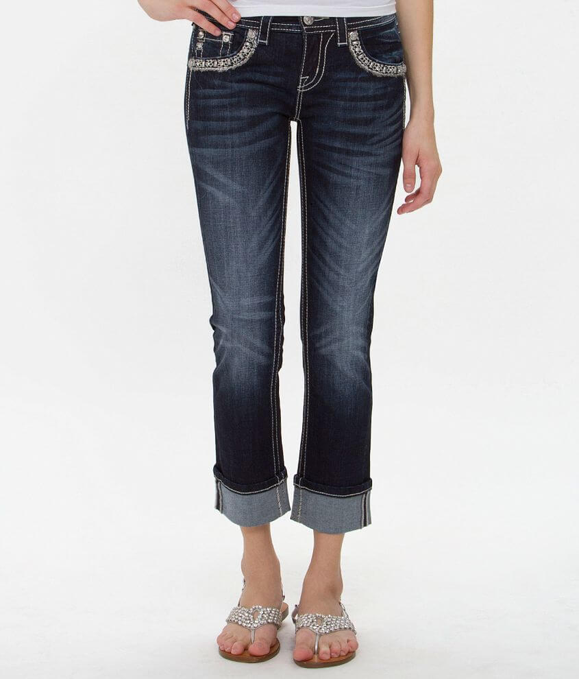 Miss Me Mid-Rise Cropped Stretch Jean front view