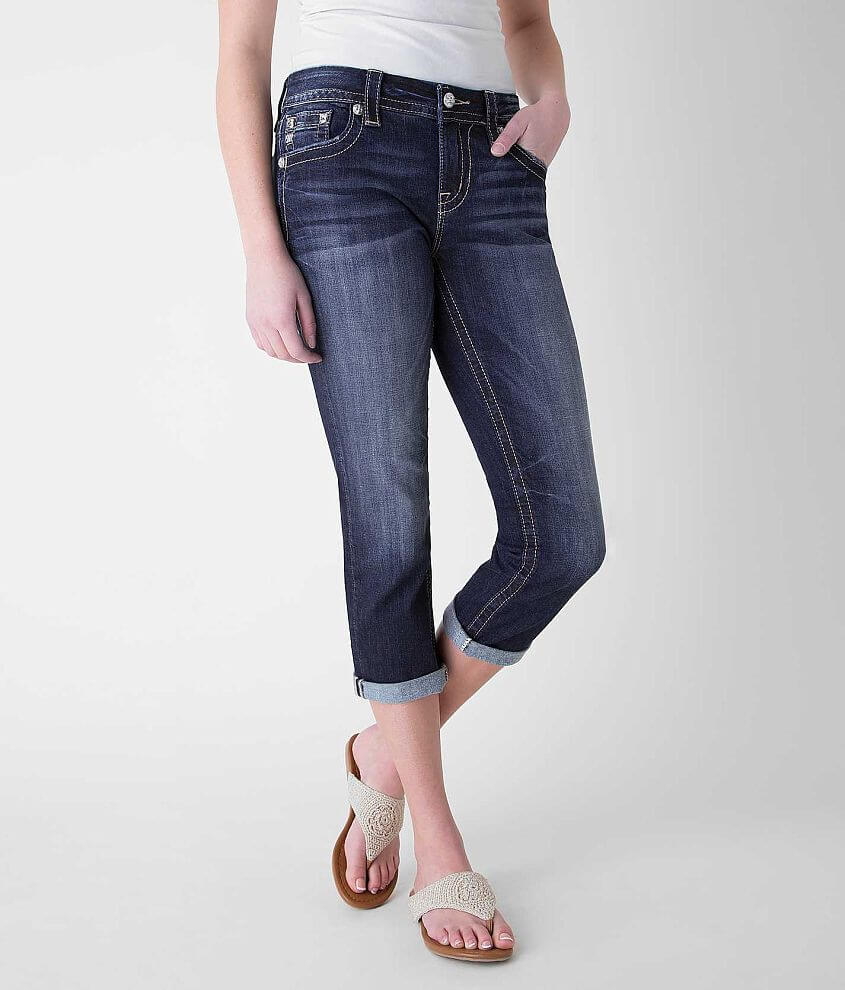 Miss Me Mid-Rise Curvy Stretch Cropped Jean front view
