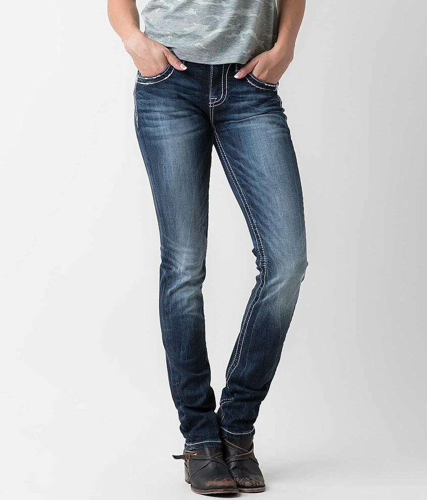 Miss Me Standard Straight Stretch Jean front view