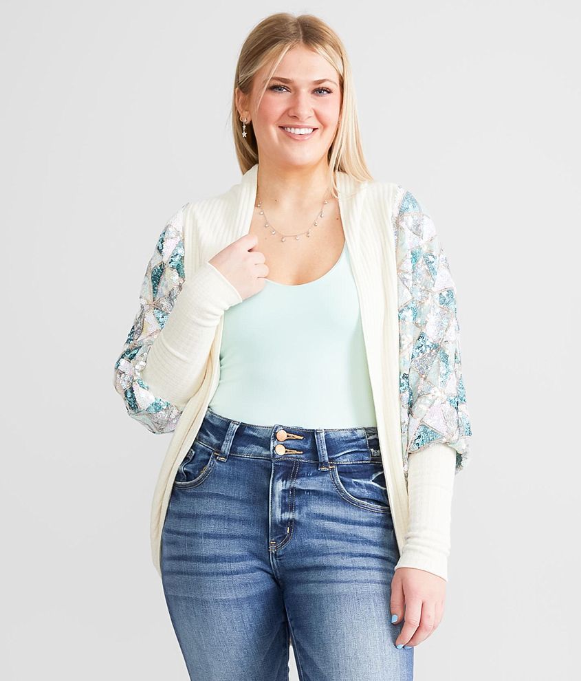 Miss Me Sequin Cardi Miss Me Sequin Cardi