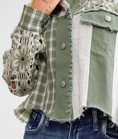 Miss Me Floral Pieced Denim Jacket MISC_DETAIL_2
