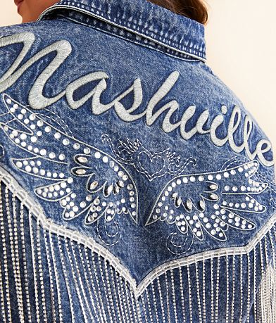 Miss Me Nashville Rhinestone Fringe Denim Jacket MISC_DETAIL_2