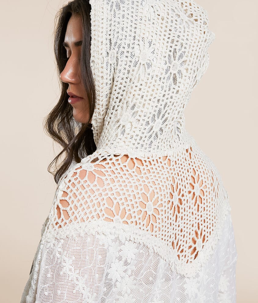 Mixed Lace Hoodie - thumbnail 4