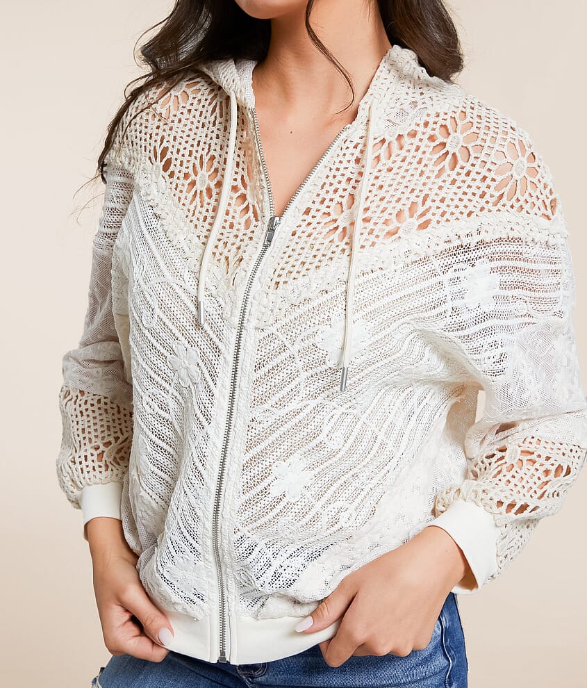Mixed Lace Hoodie - thumbnail 5