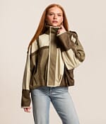 Miss Me Pieced Crochet Oversized Jacket - Women's Coats & Jackets