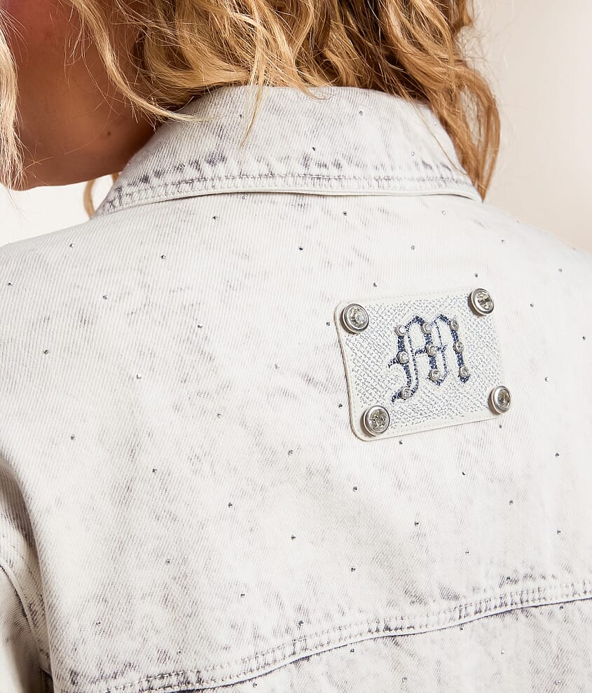 Rhinestone Denim Jacket - thumbnail 4