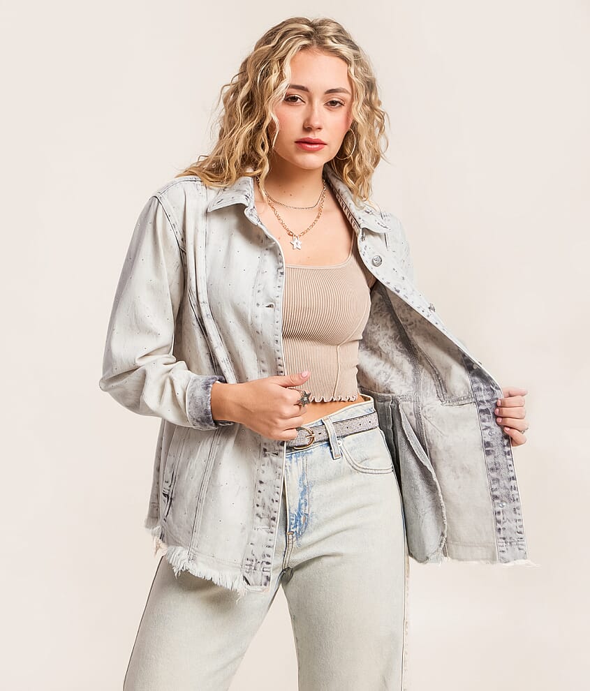 Rhinestone Denim Jacket