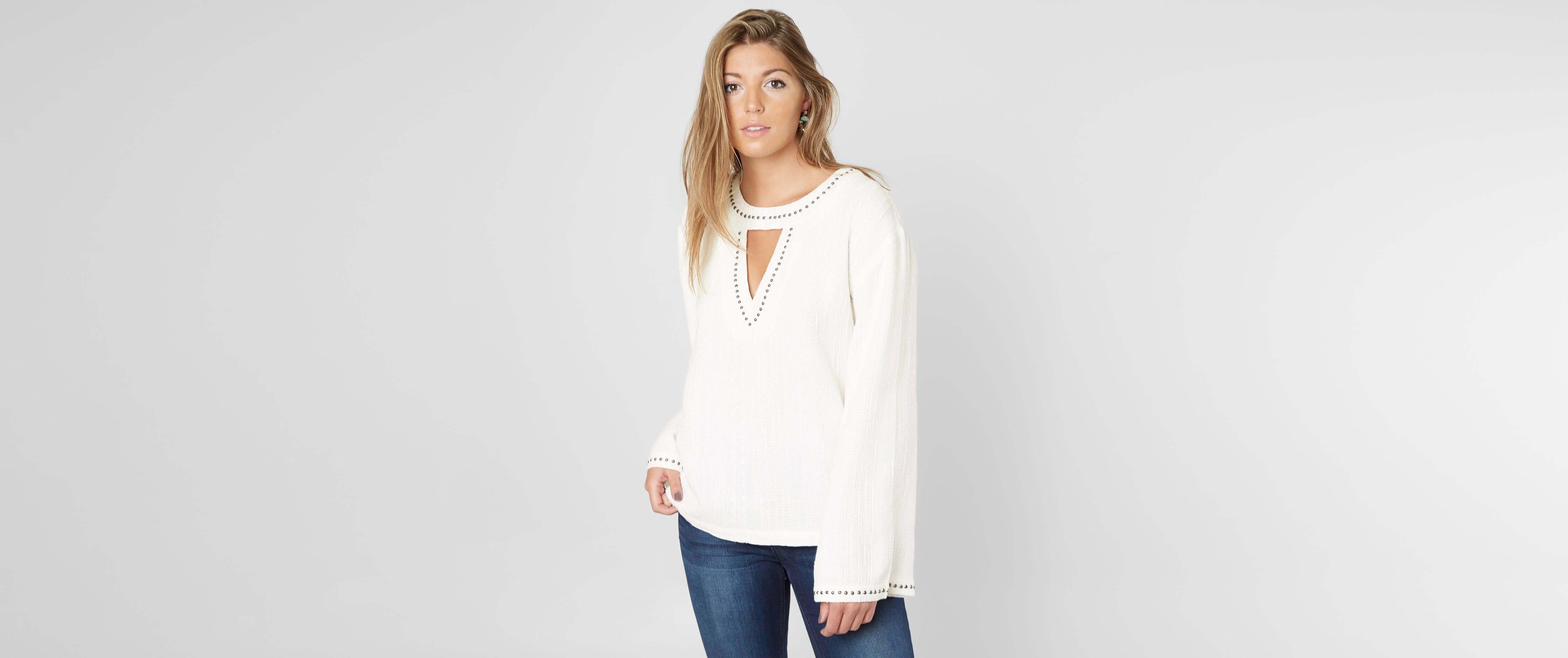 Image of Miss Me Cut-Out Woven Top