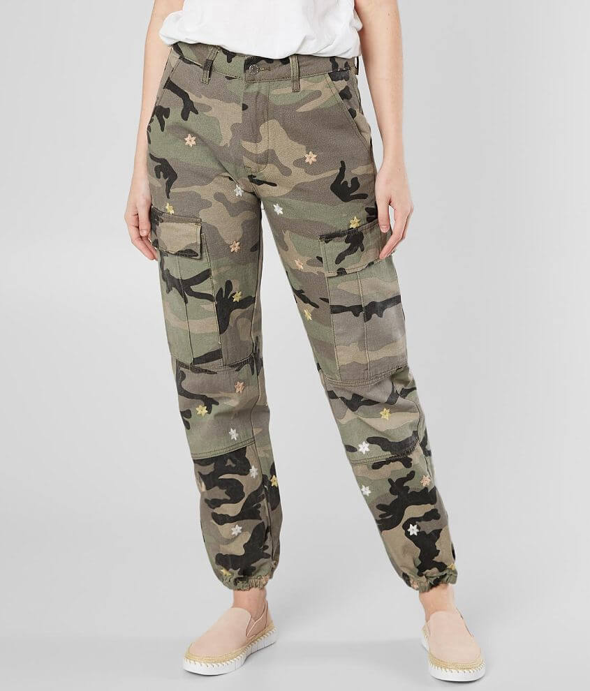 Miss Me Camoflauge Cargo Pant - Women's Pants in Camo Green | Buckle