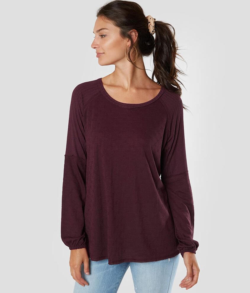 Miss Me Oversized Knit Top front view