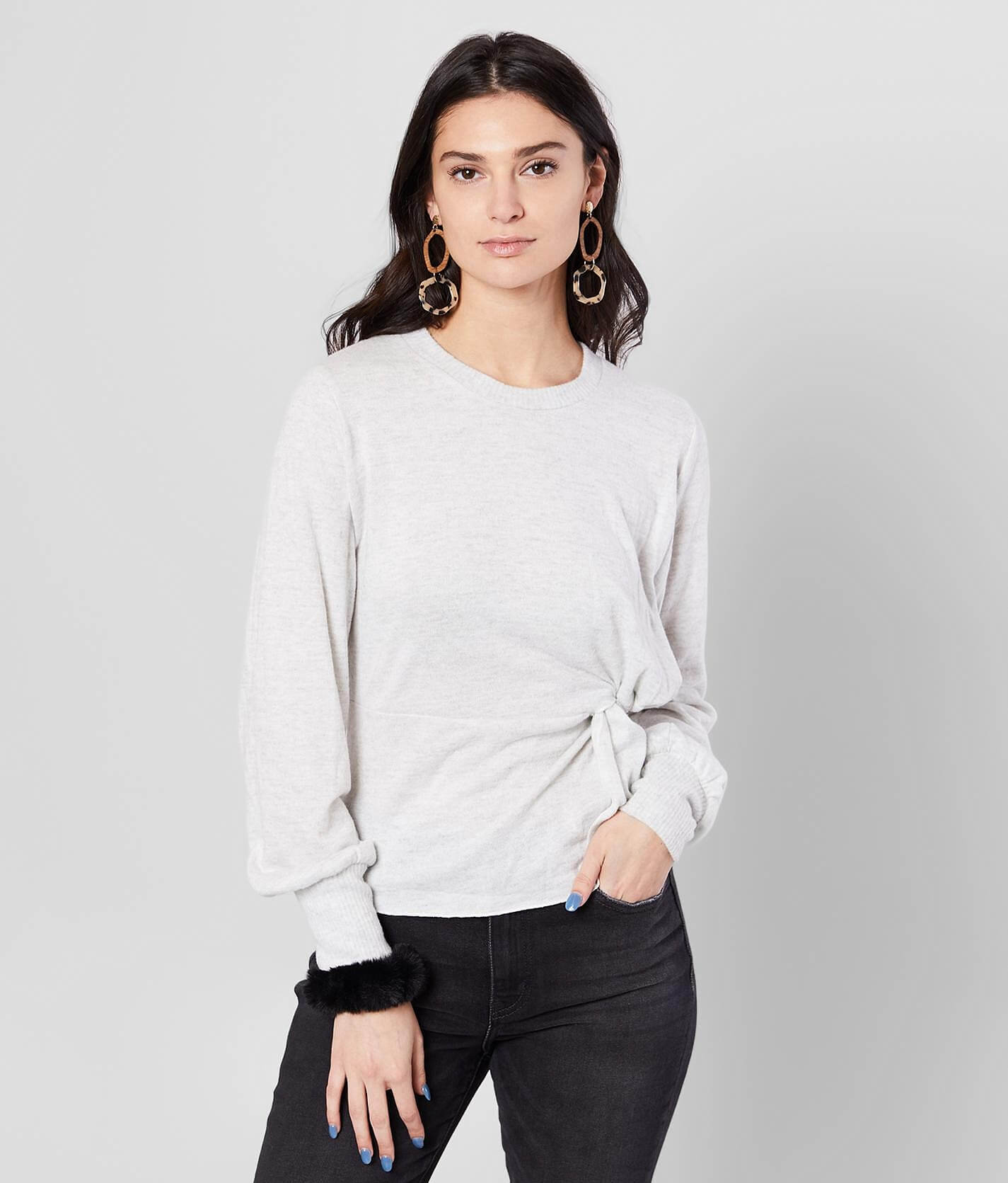 peplum sweater