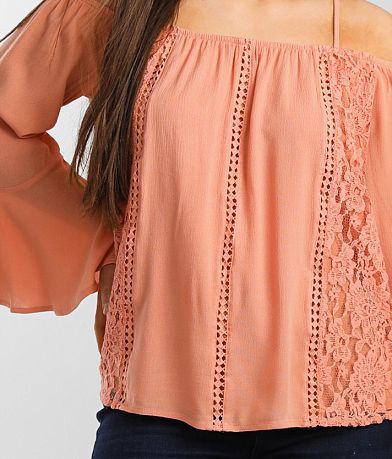 Miss Me Cold Shoulder Top misc detail 3 view