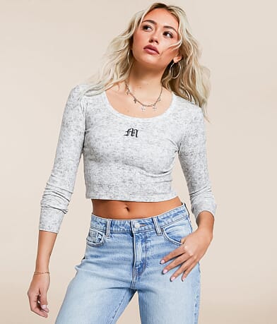 Miss Me Cropped T-Shirt front view