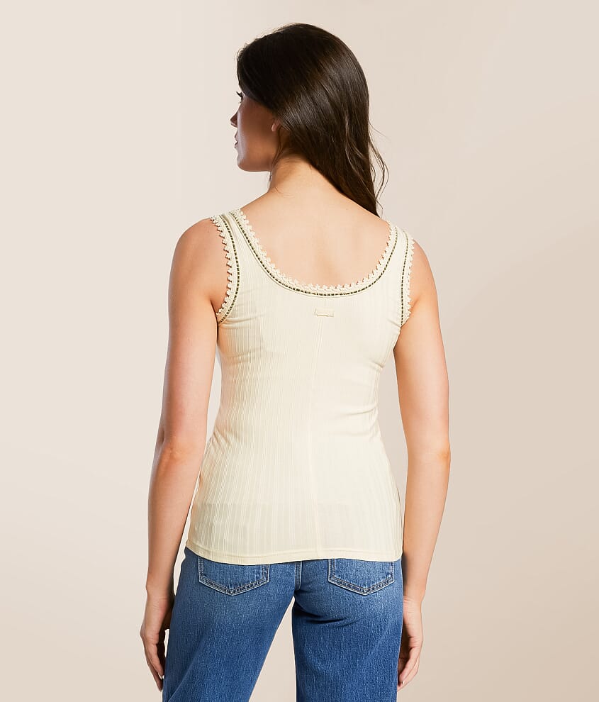 Crochet Trim Tank Top