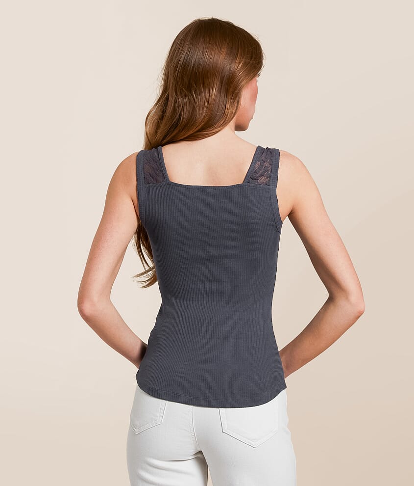 Floral Crochet Tank Top - thumbnail 2
