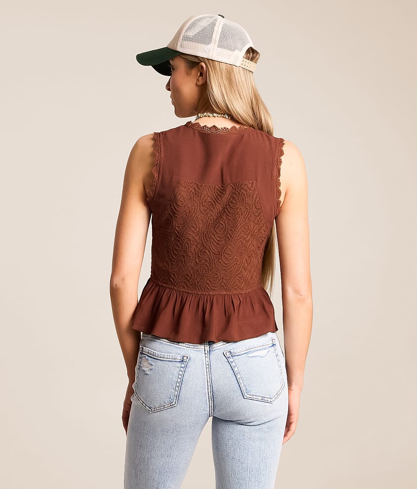 Front Tie Tank Top - thumbnail 2