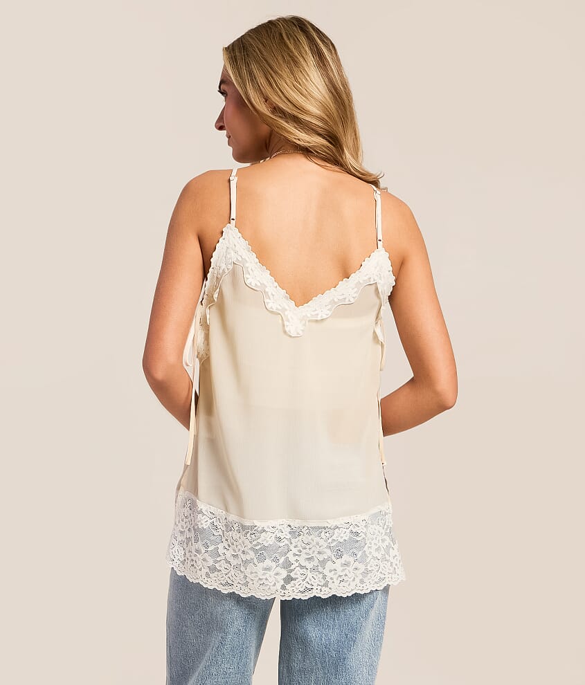 Textured Chiffon Tank Top - thumbnail 3