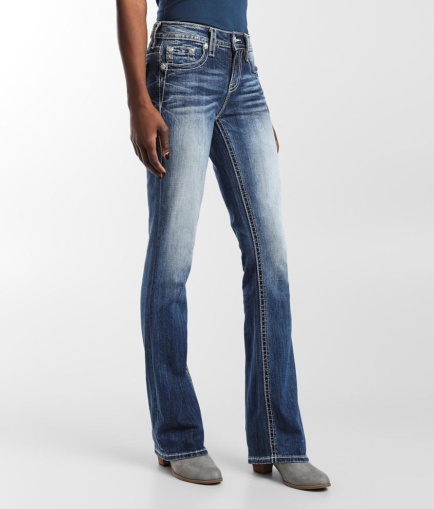 Miss Me Mid-Rise Boot Stretch Jean - Women's Jeans in K1137 | Buckle