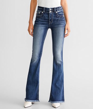 Miss Me High Rise Flare Stretch Jean full left side view