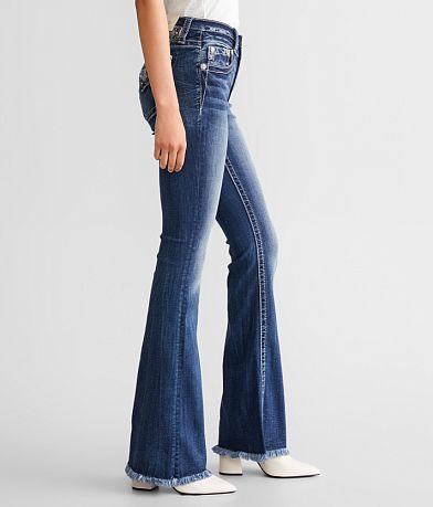 Miss Me High Rise Flare Stretch Jean full right side view