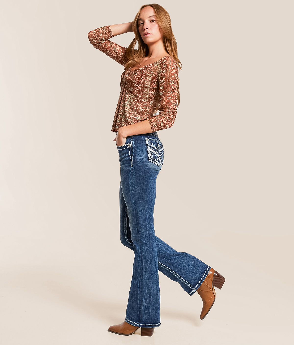 Miss Me High Rise Boot Stretch Jean — K1483 by Buckle