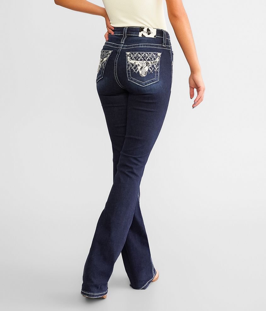 Miss Me High Rise Boot Stretch Jean front view