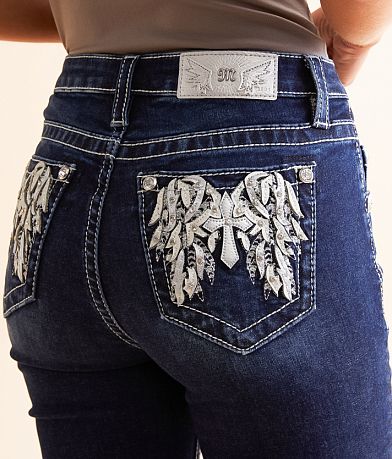 Miss Me High Rise Boot Stretch Jean back pocket view