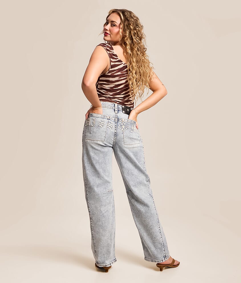 High Rise Barrel Stretch Jean