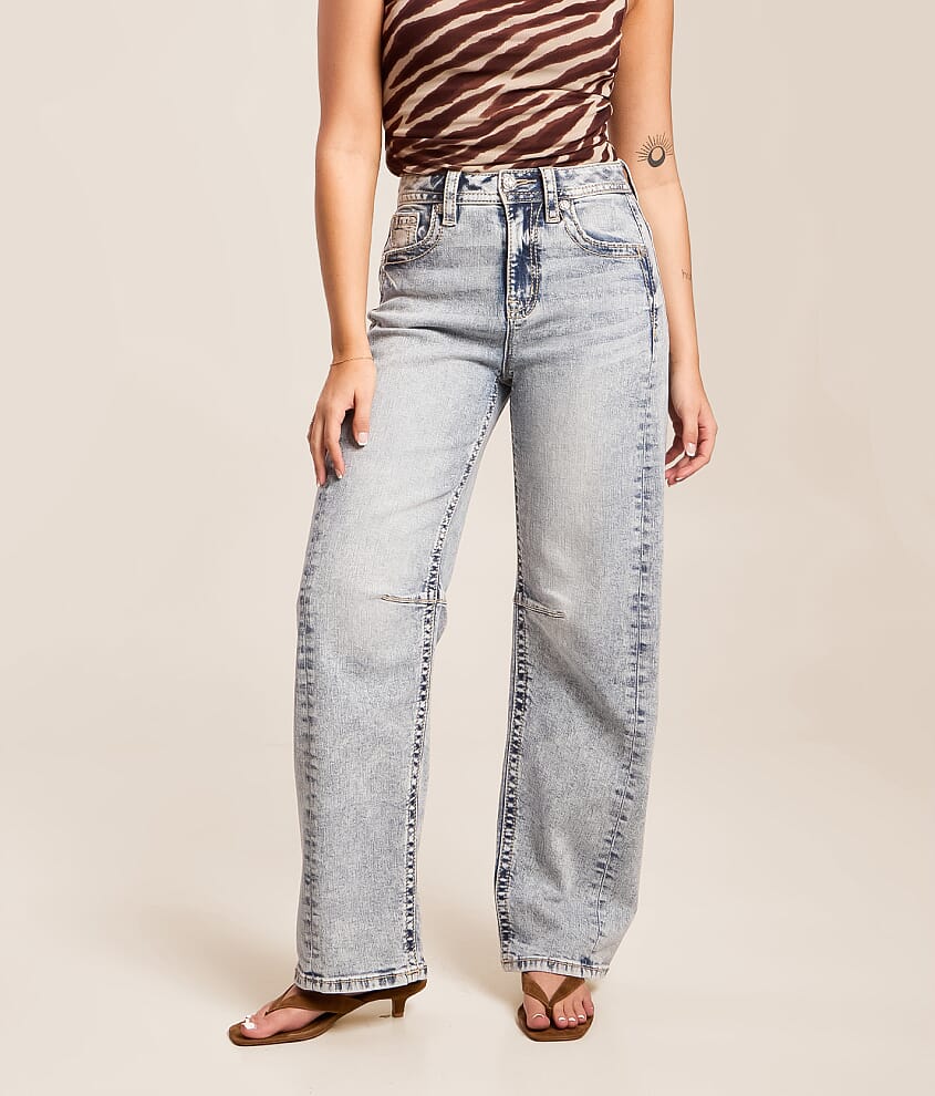 High Rise Barrel Stretch Jean