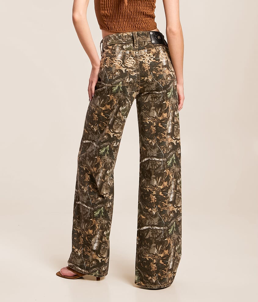 High Rise Wide Leg Camo Jean thumbnail 4