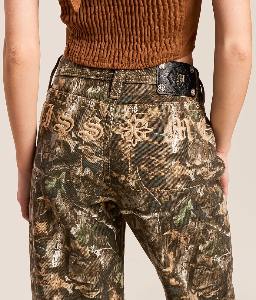 High Rise Wide Leg Camo Jean thumbnail 5