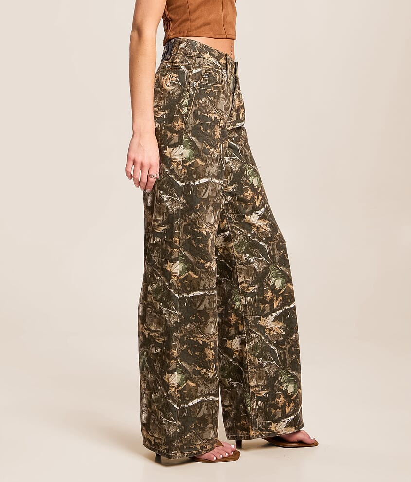 High Rise Wide Leg Camo Jean thumbnail 3