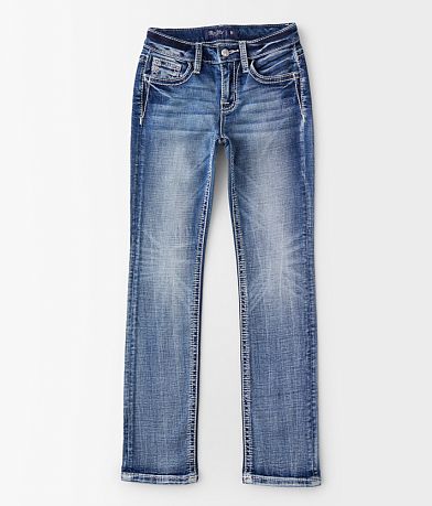 Miss Me Girls - Mid-Rise Straight Stretch Jean front view