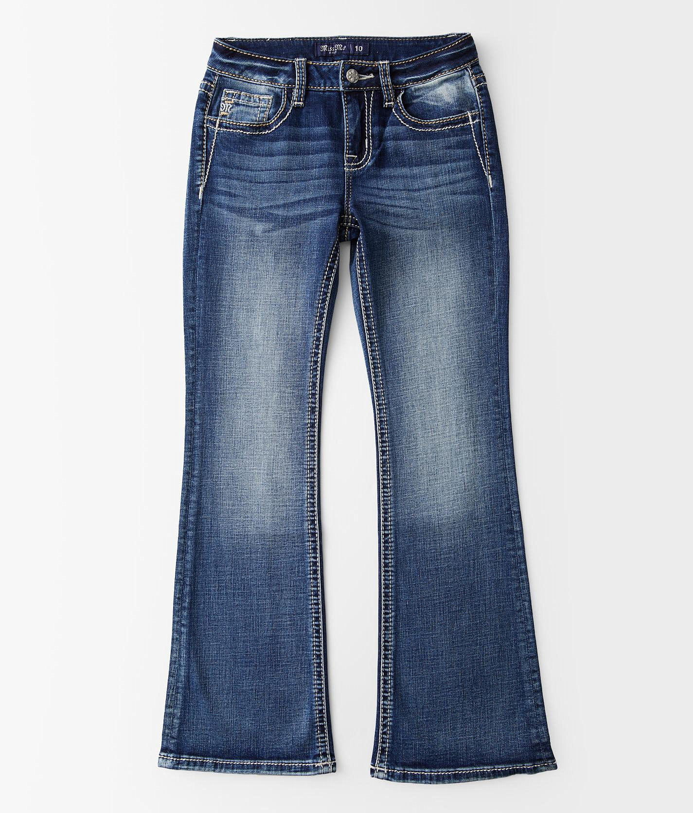 Jean Miss Me Juniors Boot Cut Bleu Moyen Taille 14 - Neuf Sans étiquettes - VERY CUTE