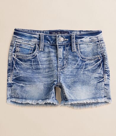 Miss Me Girls - Mid-Rise Stretch Short front view