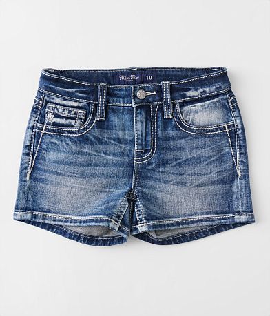 Miss Me Girls - Mid-Rise Stretch Short front view