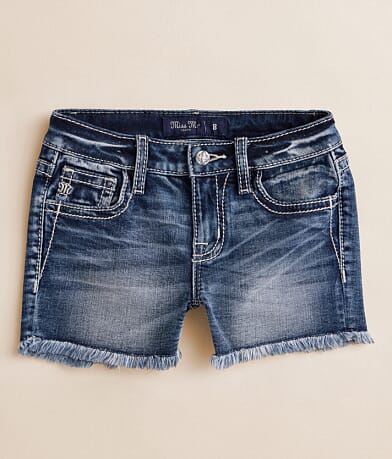 Miss Me Girls - Mid-Rise Stretch Short front view