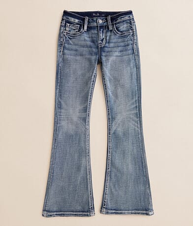 Miss Me Girls - Mid-Rise Flare Stretch Jean front view
