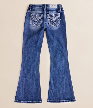 Girls - Mid-Rise Flare Stretch Jean thumbnail 2
