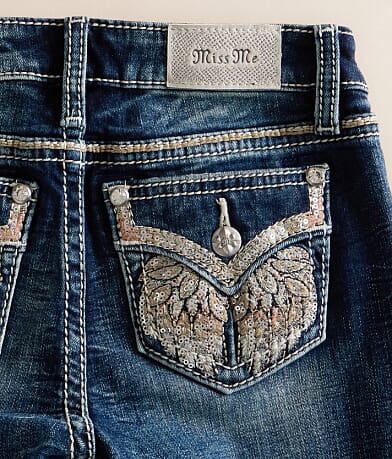 Girls - Mid-Rise Boot Stretch Jean thumbnail 3