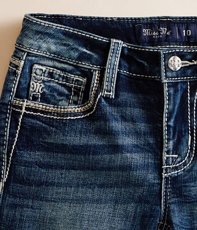 Girls - Mid-Rise Boot Stretch Jean thumbnail 4