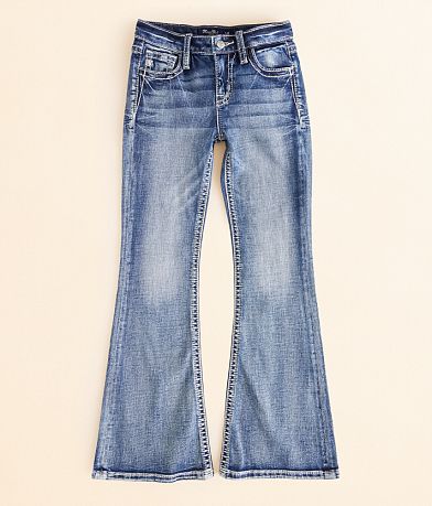 Miss Me Girls - Mid-Rise Flare Stretch Jean front view
