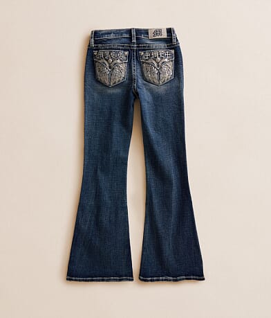 Girls - Mid-Rise Flare Stretch Jean thumbnail 2